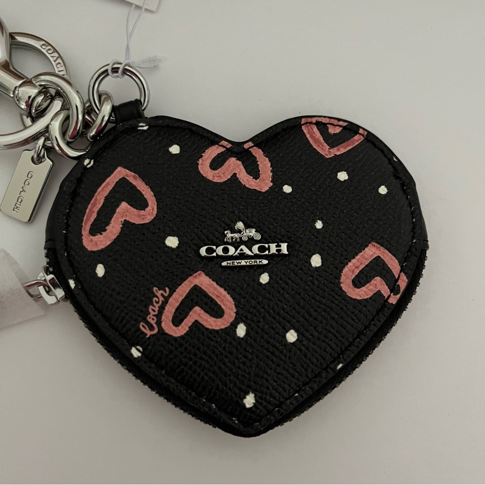 Coach Coin Pouch Bag Charm With Crayon Hearts Print
NWT - Picture 4 of 10